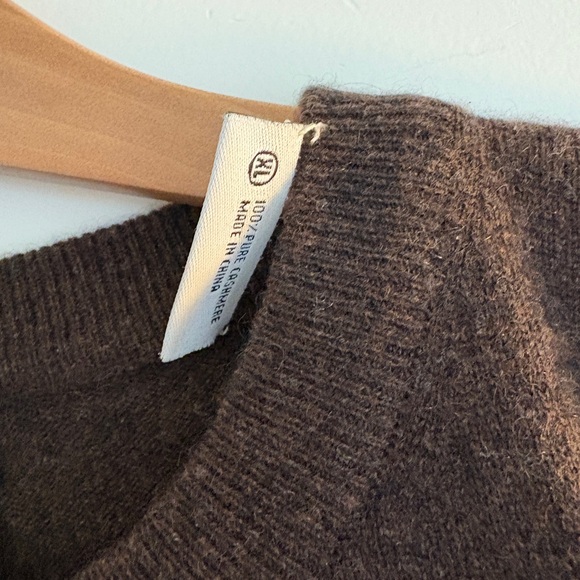 Tse chocolate brown cashmere sweater - Picture 4 of 5